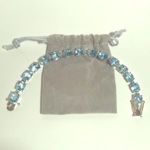 925 Blue Stone Bracelet - HAN